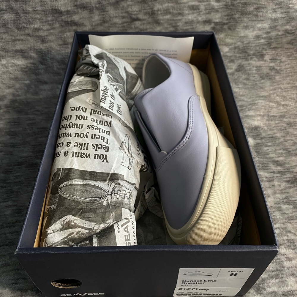 SeaVees Women's Slip-On Sneakers - Light Lavender & Cream